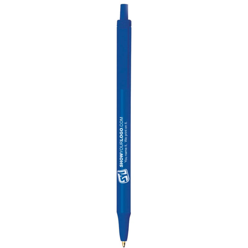 Bic Clic Stic Pens Customized With Logo - Cobalt