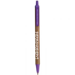 BIC® Clic Stic® Pen - Metallic Brown Purple