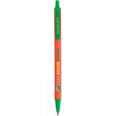 BIC® Clic Stic® Pen - Metallic Orange Green
