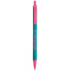 BIC® Clic Stic® Pen - Teal Pink