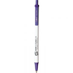 BIC® Clic Stic® Pen - White Purple