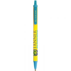BIC® Clic Stic® Pen - Yellow Blue