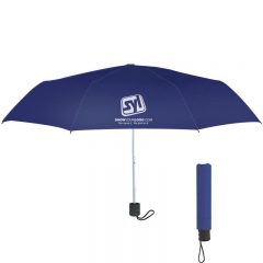 Budget Telescopic Umbrella – 42″ Arc - Navy Blue