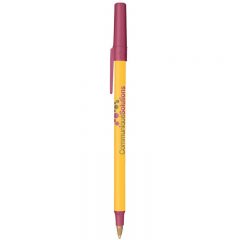 BIC® Round Stic® Pen - Cream Purple