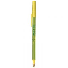 BIC® Round Stic® Pen - Metallic Green Yellow