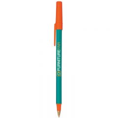 BIC® Round Stic® Pen - Teal Orange
