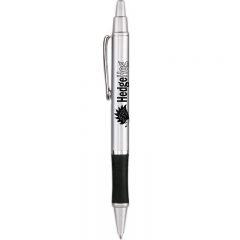 Hedgehog Metallic Gripper Pen - Hedgehog Silver