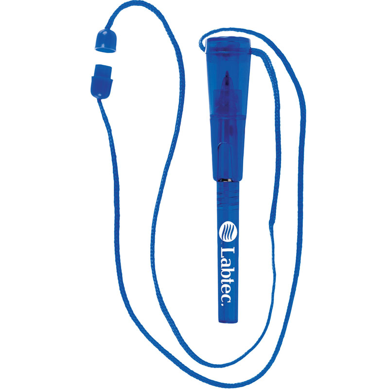 Advertising Rope Pens - Blue