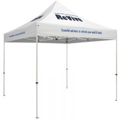 Custom printed 10×10 tent w/ 4 print locations - Main