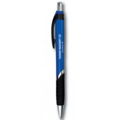 Tropical Pen With Logo - Blue