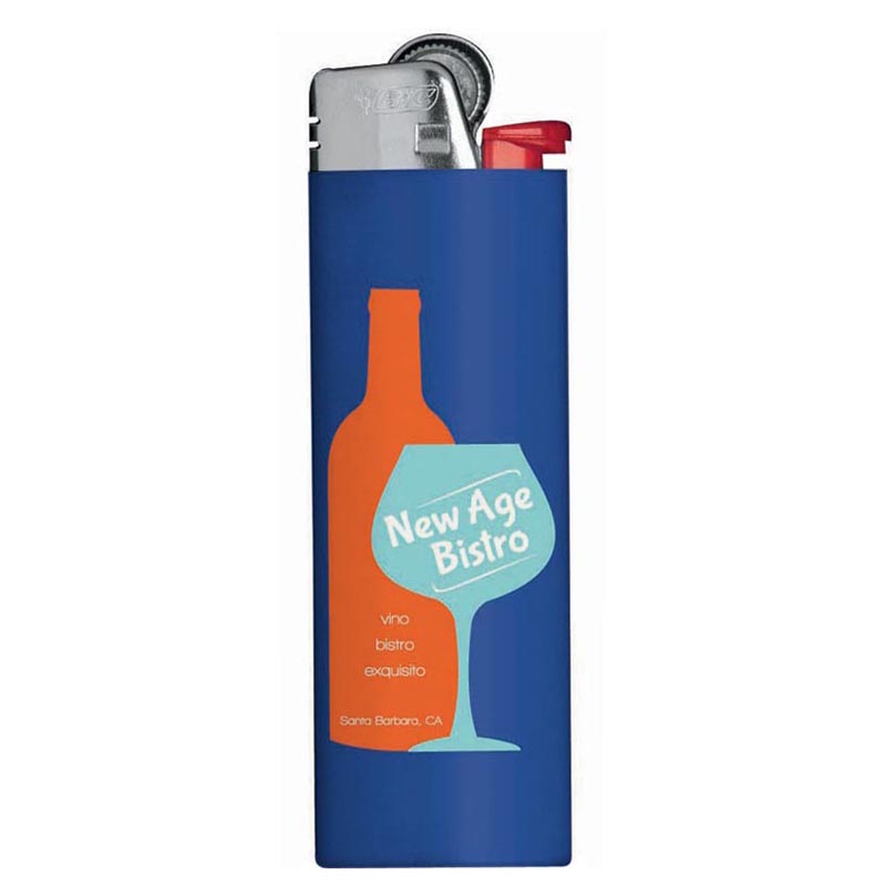 Bic Lighters Customized with Your Logo - b207-blue