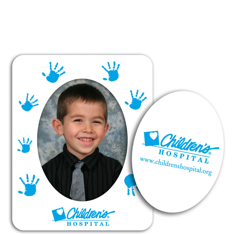 Personalized Picture Frame Magnets - Handprint