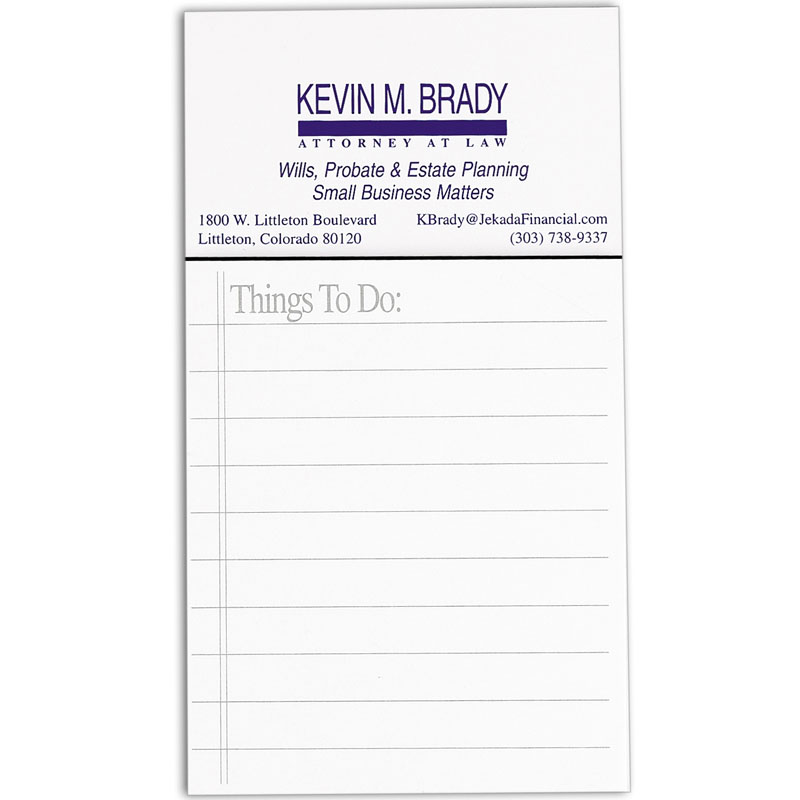 Magnetic Memo Pads with Logo - Notepad