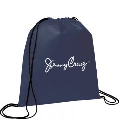 Evergreen Non-Woven Drawstring Bag - Navy