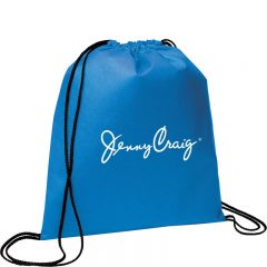 Evergreen Non-Woven Drawstring Bag - Process Blue