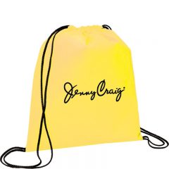 Evergreen Non-Woven Drawstring Bag - Yellow