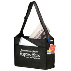 Essential Convention Tote Bags With Logo - Black
