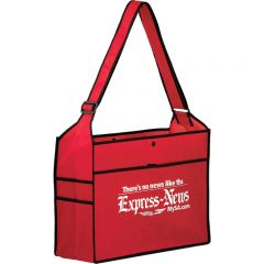 Essential Convention Tote Bags With Logo - Red