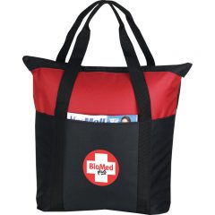 Heavy Duty Zippered Convention Tote - Red