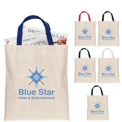 Basic Tote Bags with Color Handles - Group