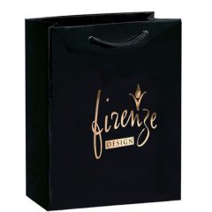 Glossy Paper Gift Bags - Black