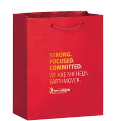 Glossy Paper Gift Bags - Red