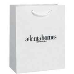 Glossy Paper Gift Bags - White