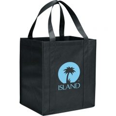 Hercules Non-Woven Grocery Tote - Black