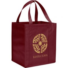 Hercules Non-Woven Grocery Tote - Burgundy