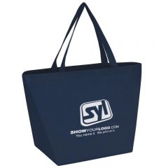 Budget Shopper Reusable Tote Bags - Navy Blue