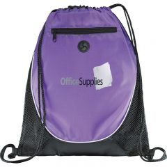 Peek Drawstring Bag - Purple