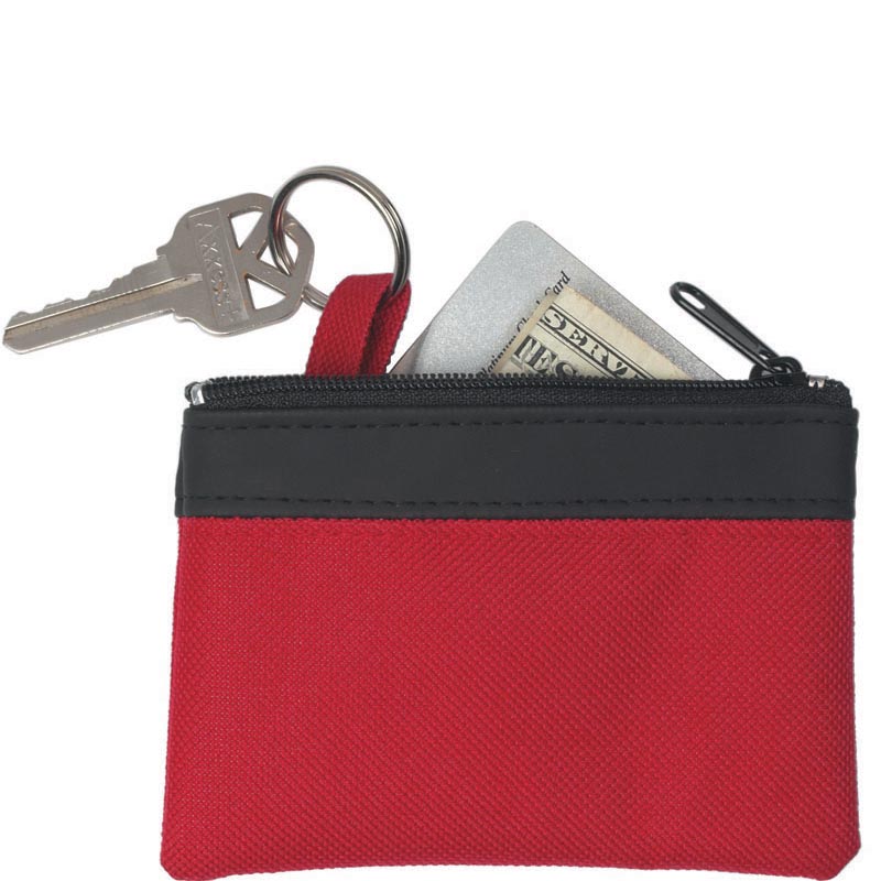 Coin Pouch with Your Logo - Red Propped