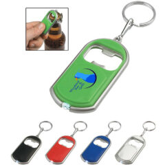 Bottle Opener Key Chain with LED Light - b843-group