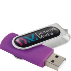 Domeable Rotate Flash Drive 1GB - Purple