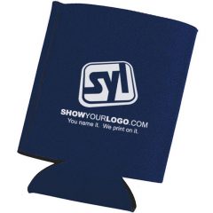 Kan-Tastic Collapsible Can Coolers with Logo - Navy Blue