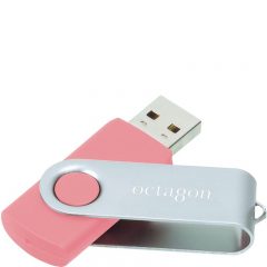 Logoed Flash Drives - Pink
