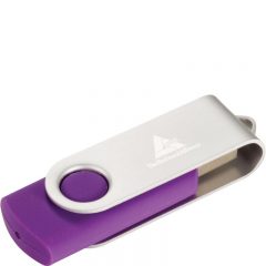 Logoed Flash Drives - Purple