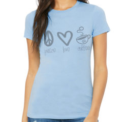 Bella + Canvas Women’s Slim Fit Tee - baby blue