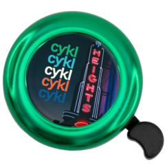 Bicycle Bell With Full Color Dome - bikebellgreeen