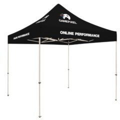 Tent Kit with 4-Location Full Color Imprint – 10′ x 10′ - black