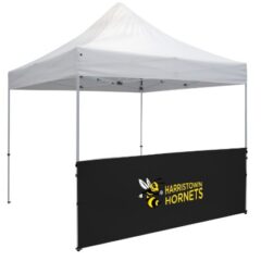 Standard Tent Half Wall Kit – Full Color Imprint – 10′ - black