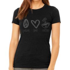 Bella + Canvas Women’s Slim Fit Tee - black heather