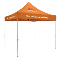 Premium 10′ x 10′ Event Tent Kit with Three Location Full-Color Imprint - blazeo