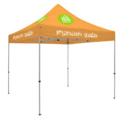 Deluxe 10′ x 10′ Event Tent Kit with Four Location Full-Color Imprint - bo