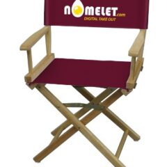 Table-Height Director’s Chair - burgundy