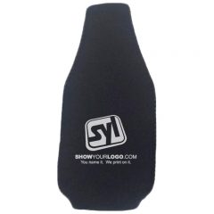 Bottle Coolers with Zipper - Black