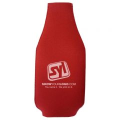 Bottle Coolers with Zipper - Red