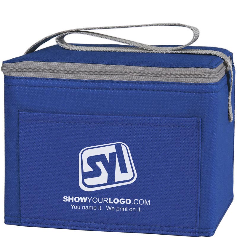 Custom 6 Pack Cooler Bags - Blue