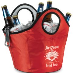 Portable Insulated Ice/Beverage Carrier - Red