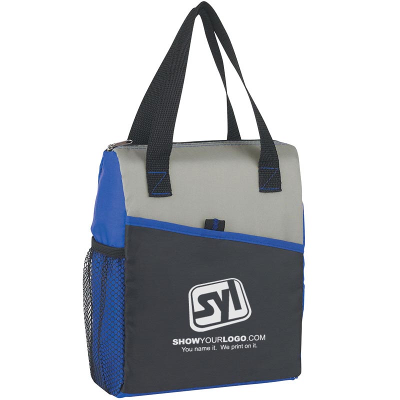 Deluxe Snack Pack Lunch Coolers with Logo - Royal Blue